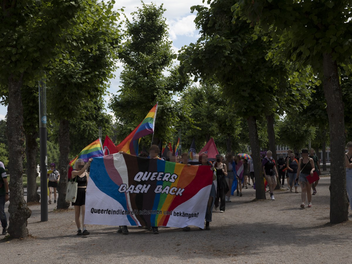 Demonstration gegen Queerfeindlichkeit in&nbsp;Karlsruhe