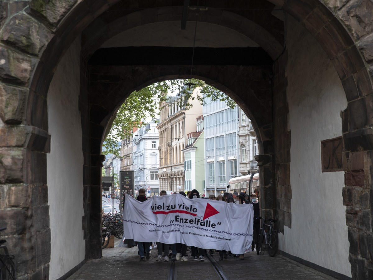Demonstration gegen Polizeigewalt in&nbsp;Freiburg
